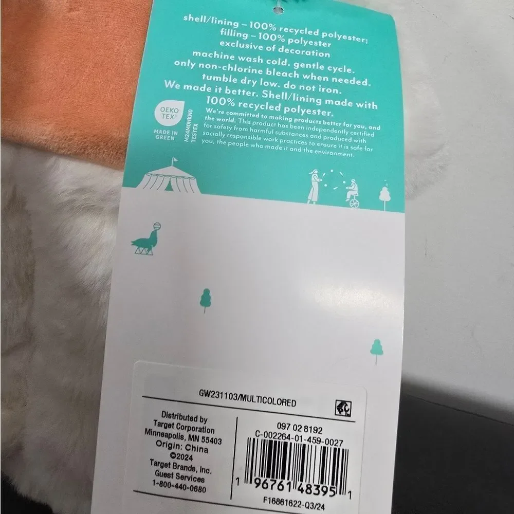 Nwt Pillowfort Kid's Boy Girl Easter/ Christmas Sheep Hooded Blanket One Size